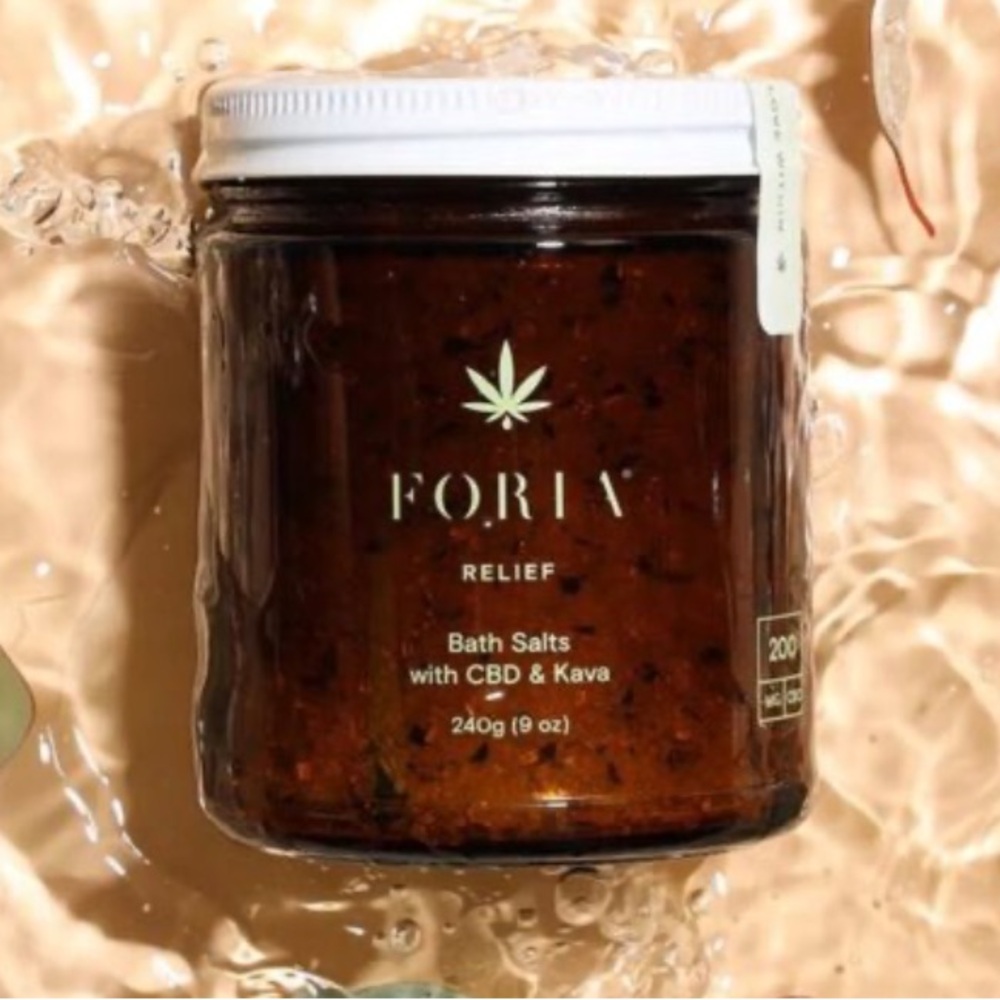 Foria Relief Bath Salts with CBD & Kava